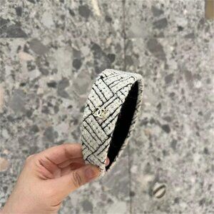 🫒Chanel 23rd new black and white color matching headband🫒